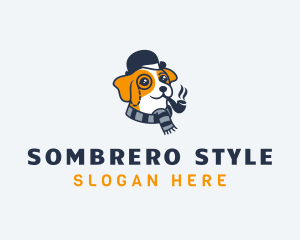 Detective Pet Dog  logo design