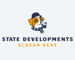 Detective Pet Dog  logo design