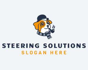 Detective Pet Dog  logo design