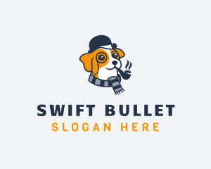 Detective Pet Dog  logo design