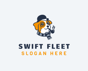 Detective Pet Dog  logo design