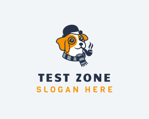 Detective Pet Dog  logo design