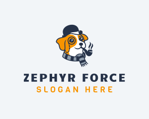 Detective Pet Dog  logo design