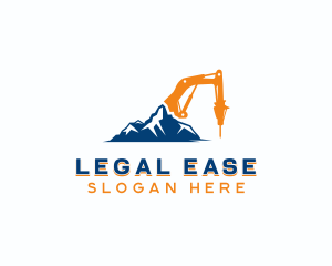 Excavator Drill Construction logo