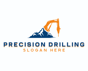 Excavator Drill Construction logo