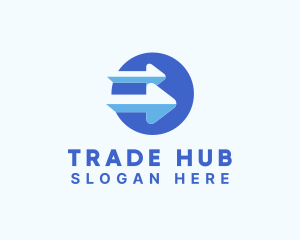 Logistics Trade Arrow  logo design