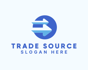 Logistics Trade Arrow  logo design