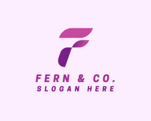 Logistics Courier Letter F logo design