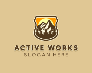 Mountain Outdoor Adventure logo design