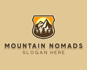 Mountain Outdoor Adventure logo design