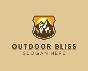 Mountain Outdoor Adventure logo design