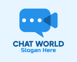 Video Camera Chat  logo design