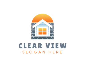 House Window Roof logo design