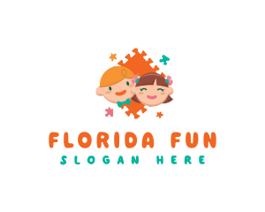 Children Puzzle Toy logo design