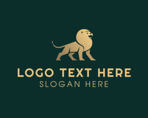 Luxury Lion Financing Bank logo design