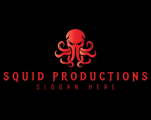 Kraken Squid Monster logo