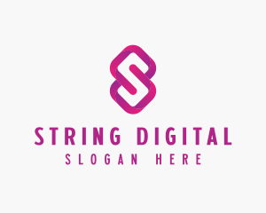 Digital Cyber Tech Letter S logo design