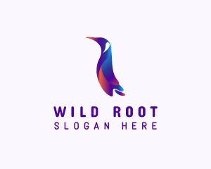 Wild Penguin Zoo logo design