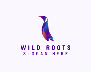 Wild Penguin Zoo logo design