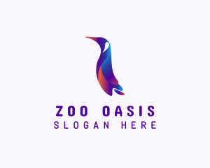 Wild Penguin Zoo logo design