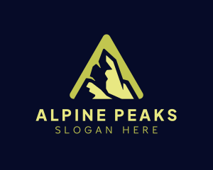 Triangle Mountain Peak logo design