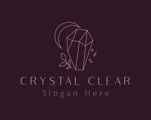 Upscale Crystal Moon logo design