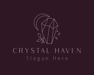 Upscale Crystal Moon logo design