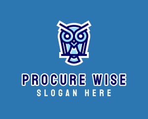 Wise Bird Owl logo design