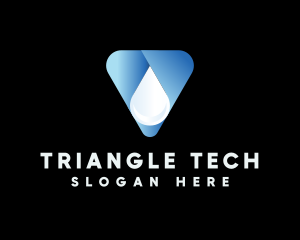 Triangle Water Droplet logo