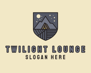 Night Outdoor Camping logo design