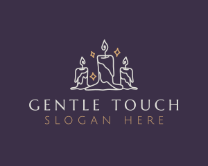 Elegant Light Candle Logo