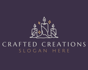 Elegant Light Candle logo design