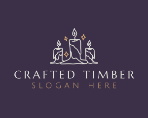 Elegant Light Candle logo design