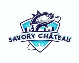 Restaurant Fishing Tuna logo design