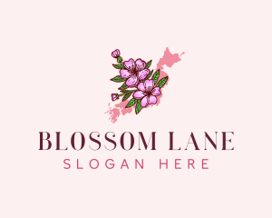 Japan Flower Blossom logo