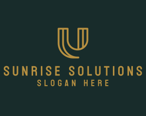 Business Consultancy Firm Letter U logo design