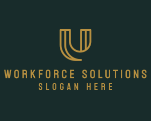 Business Consultancy Firm Letter U logo design