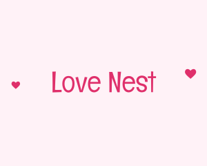 Cute Heart Love logo design