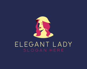 Beauty Lady Cigarette  logo design