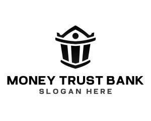 Bank Pillar Column logo design