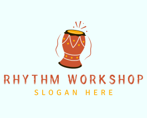  African Percussion Drum logo
