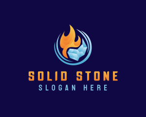 Fire Ice Cooling logo design