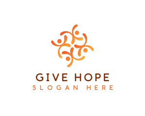 People Social Charity  logo design