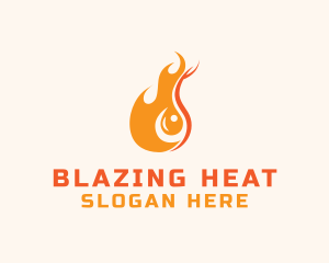 Blazing Fuel Flame logo design