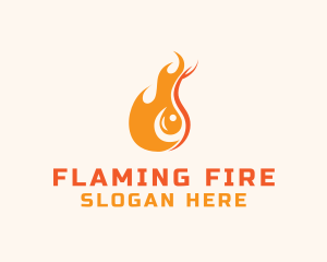 Blazing Fuel Flame logo design