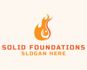 Blazing Fuel Flame logo