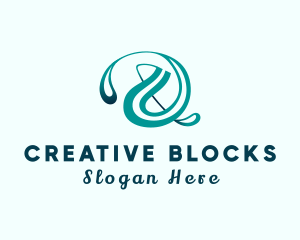 Creative Ampersand Calligraphy logo design