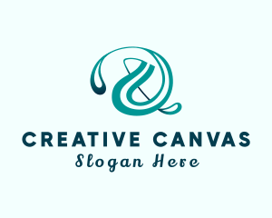 Creative Ampersand Calligraphy logo design