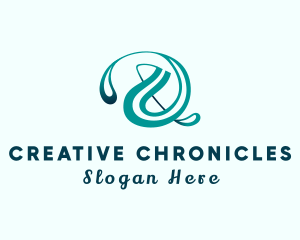 Creative Ampersand Calligraphy logo design