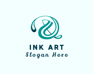 Creative Ampersand Calligraphy logo